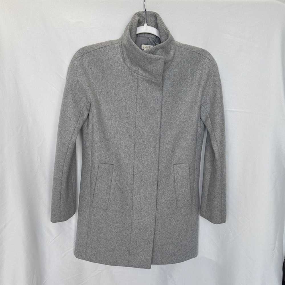 J Crew Cocoon Coat - Light Grey